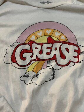 GREASE Retro Cartoon Printed Short Sleeve T-shirt